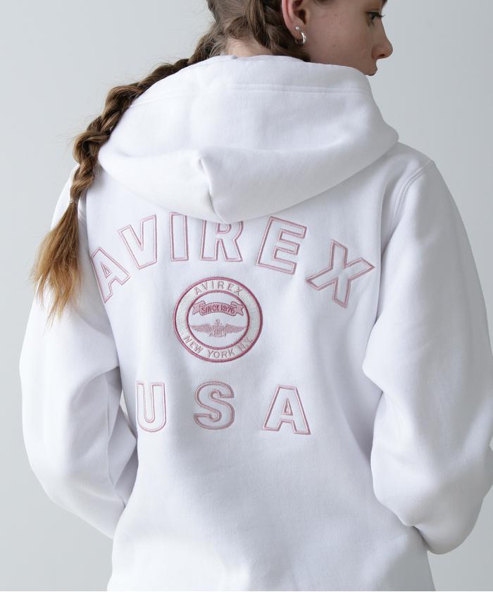 【Dime】アックス ロゴ コットン パーカー VARSITY LOGO SWEAT PARKA/バーシティロゴ スウェットパーカー