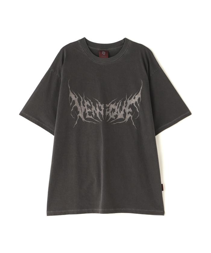 【ヘビロテ確実】エンベリッシュド グラフィックコットンTシャツ 半袖 オーバーサイズド コットン Tシャツ The Met ブラック