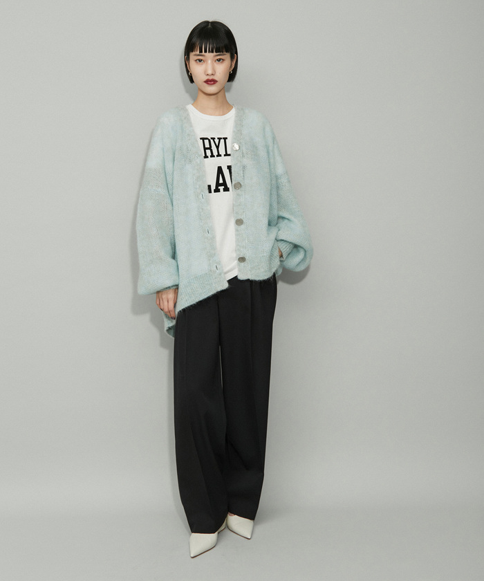 お買い得商店街 セール】【WEB限定】ダブルモヘヤニットカーディガン(506454271 トップス