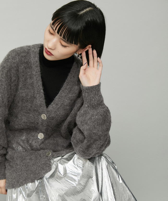 RE ARRIVAL/再入荷 セール】【WEB限定】ダブルモヘヤニットカーディガン(506454271 トップス
