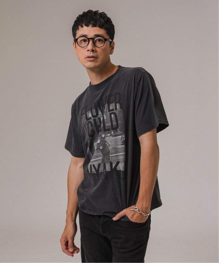 EDIFICE REMI RELIEF 別注 ミャクミャク フォト Tシャツ L REMI RELIEF(レミレリーフ) 別注 ミャクミャク フォト Tシャツ
