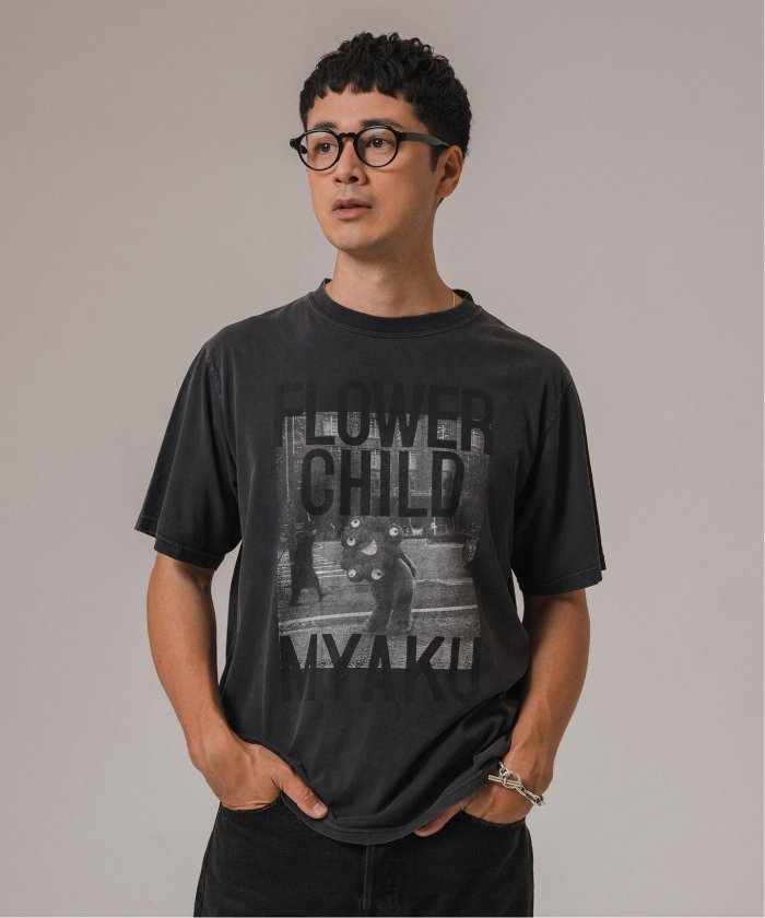 EDIFICE REMI RELIEF 別注 ミャクミャク フォト Tシャツ L REMI RELIEF(レミレリーフ) 別注 ミャクミャク フォト Tシャツ