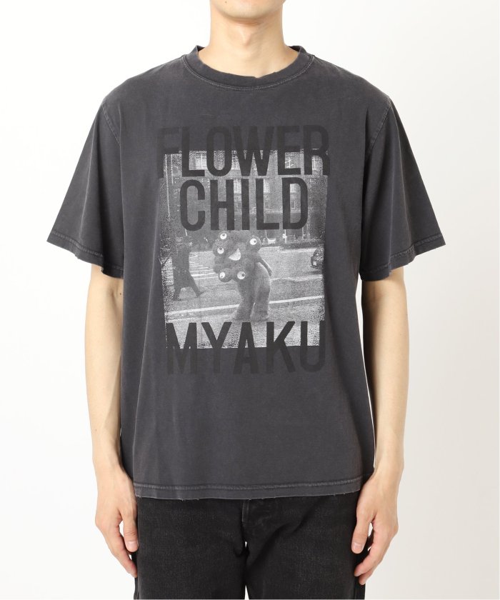 EDIFICE REMI RELIEF 別注 ミャクミャク フォト Tシャツ L REMI RELIEF(レミレリーフ) 別注 ミャクミャク フォト Tシャツ