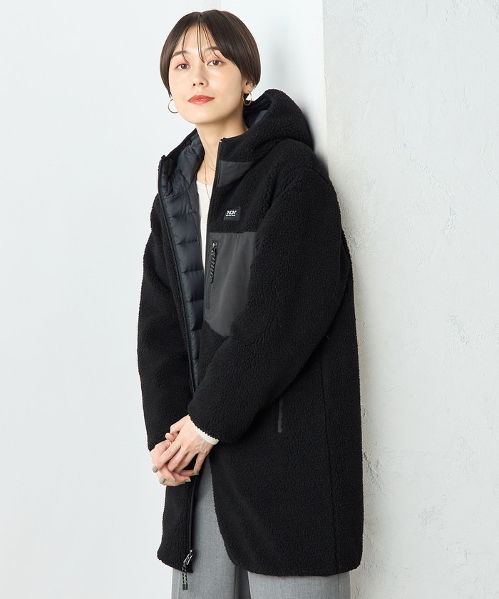 ◇【WEB限定】【TAION/タイオン】別注ボア×ダウンフードコート