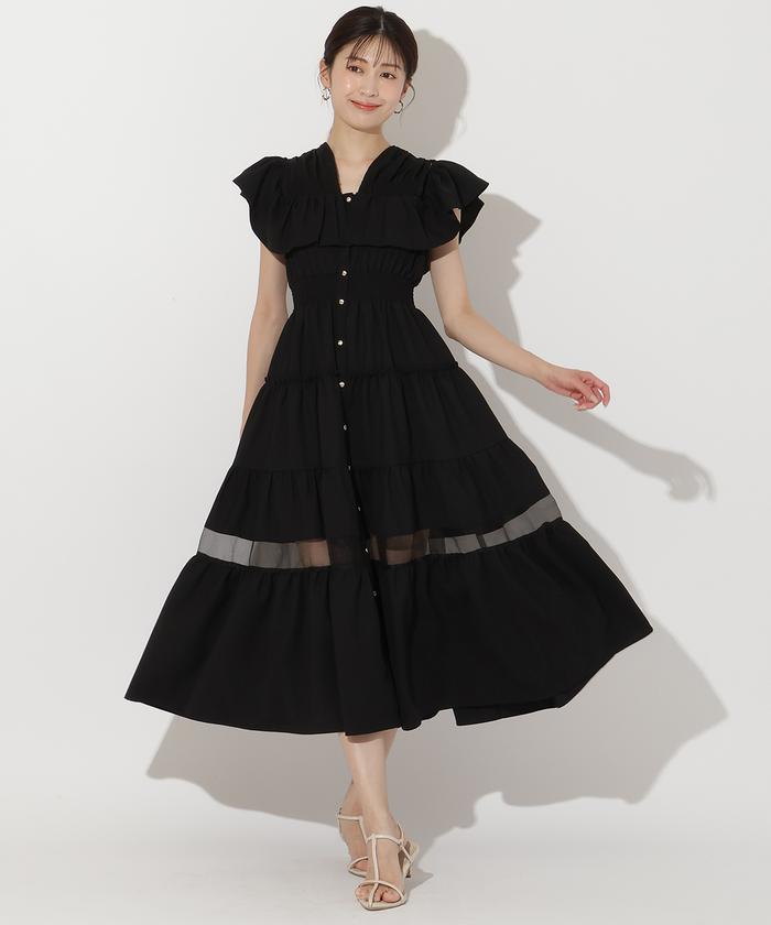 ティアードシアー切替ワンピース(506457292) | AND COUTURE(AND ティアードシアー切替ワンピース(506457292) | AND COUTURE(AND