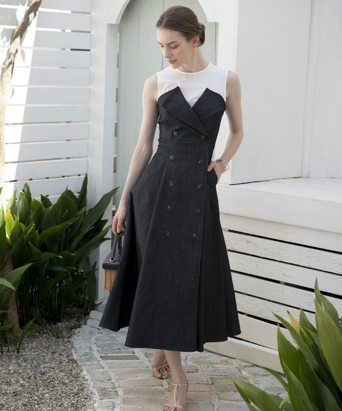 デニム切替トレンチワンピース(506457294) | AND COUTURE(AND