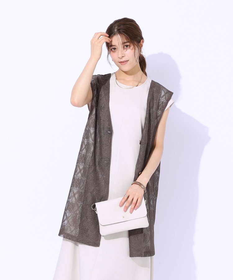 【ジュンコキトウ】デニムジャージー素材フレンチ袖ベストby.ミラショーン Miqil Women's Sleeveless Denim Vest Y2k Vintage Button Down