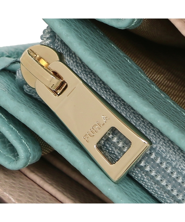 フルラ 長財布 カメリア ブルー ベージュ レディース FURLA