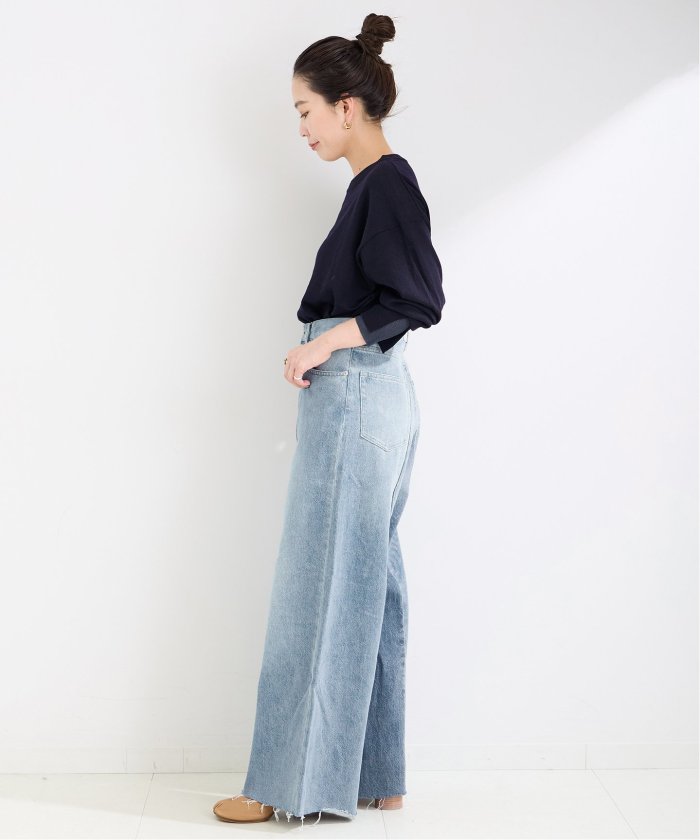 DU JOUR/SHADE BAGGY JEAN バギー デニム ブルー 38 DU JOUR/デュ ジュール SHADE BAGGY JEAN（デニムパンツ