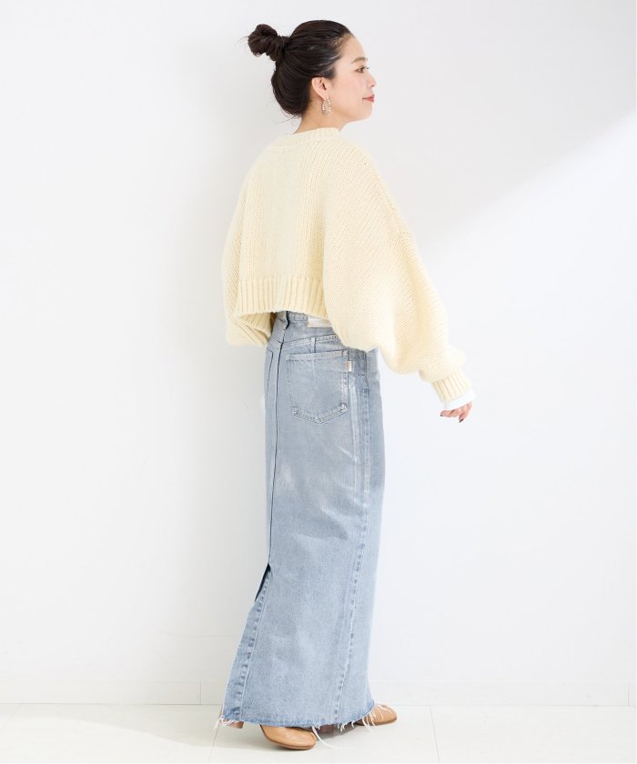 DU JOUR/デュ ジュール LEAN FOIL JEAN SKIRT(506460421) | ベー