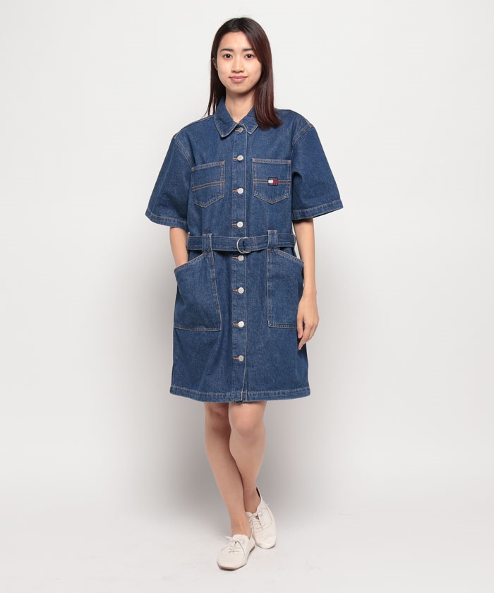 【 JEANS】トミーヒルフィガー トミージーンズ ワンピース Tommy Hilfiger】Jeans スリムフィット デニム ワンピース