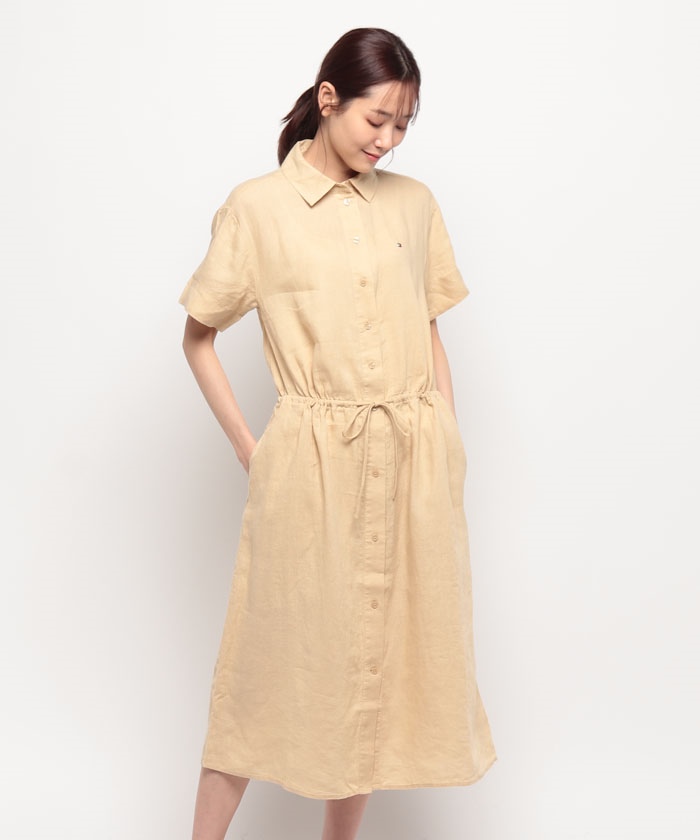   トミーヒルフィガー リブ編み ミディ ドレス 楽天市場】【SALE／40%OFF】IM AF MD BALLOON SHIRT DRESS TOMMY