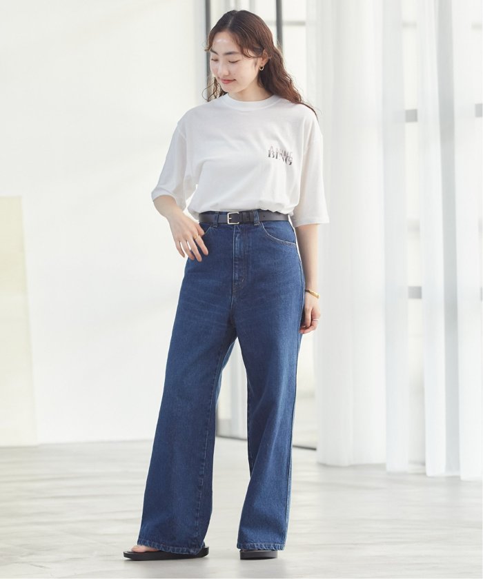 Plage SLACKS デニム ベージュ 24SS サイズ34 Plage SLACKS デニム ベージュ 24SS サイズ34 レディース
