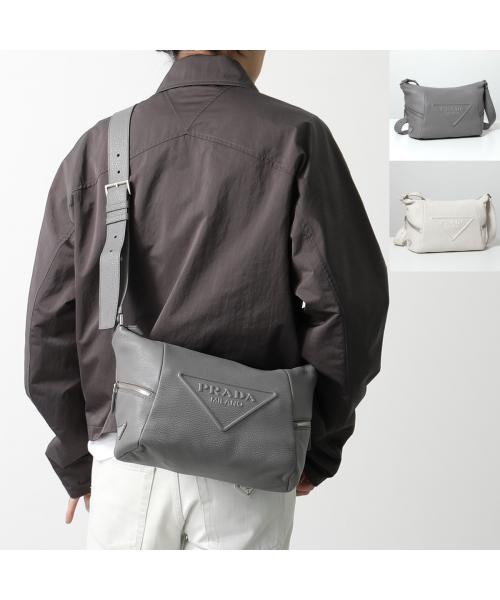 PRADA ブラック ビジネスバッグ バックパック PRADA プラダ メンズ ショルダーバッグ TESSUTO VITELLO 2VD062
