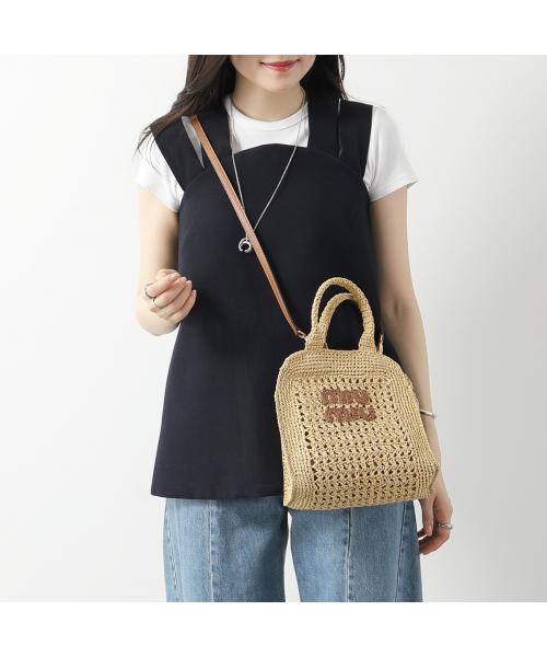 MIUMIU かごバッグ 5BA283 2DO1 ラフィア(506466241) | ミュウ MIUMIU かごバッグ 5BA283 2DO1 ラフィア(506466241) | ミュウ