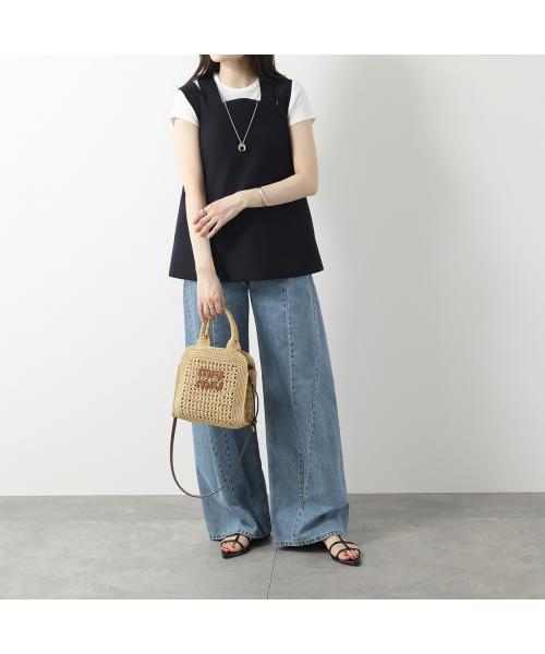 MIUMIU かごバッグ 5BA283 2DO1 ラフィア(506466241) | ミュウ MIUMIU かごバッグ 5BA283 2DO1 ラフィア(506466241) | ミュウ