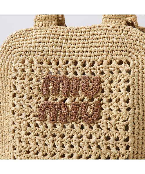MIUMIU かごバッグ 5BA283 2DO1 ラフィア(506466241) | ミュウ MIUMIU かごバッグ 5BA283 2DO1 ラフィア(506466241) | ミュウ