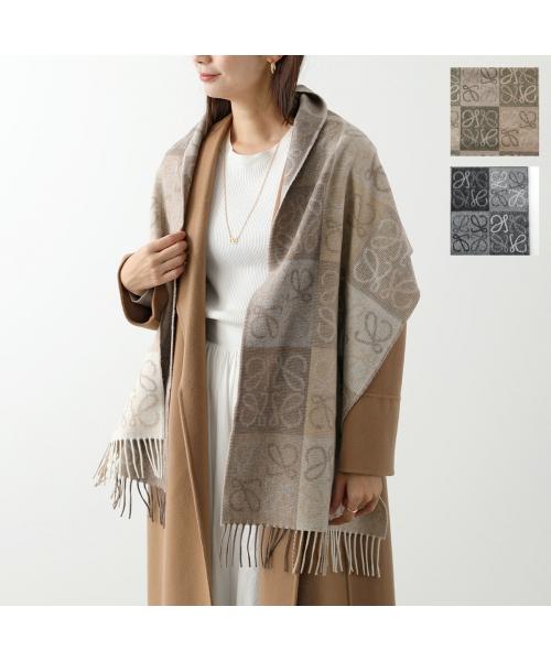 LOEWE マフラー F810487X17 ウール カシミヤ ストール フリンジ LOEWE マフラー F810487X17 ウール カシミヤ ストール フリンジ