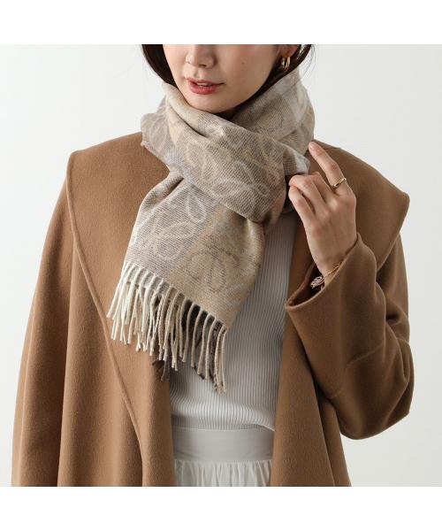 LOEWE マフラー F810487X17 ウール カシミヤ ストール フリンジ LOEWE マフラー F810487X17 ウール カシミヤ ストール フリンジ