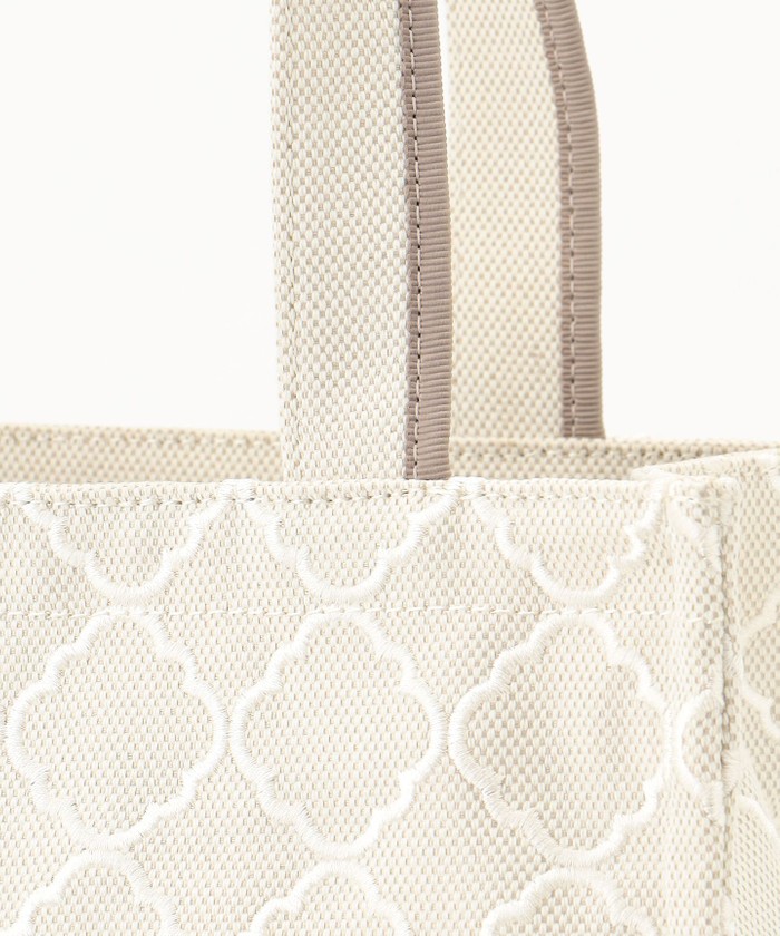セール】【A4サイズ対応】CHECKER CLOVER EMBROIDERY A4TOTE