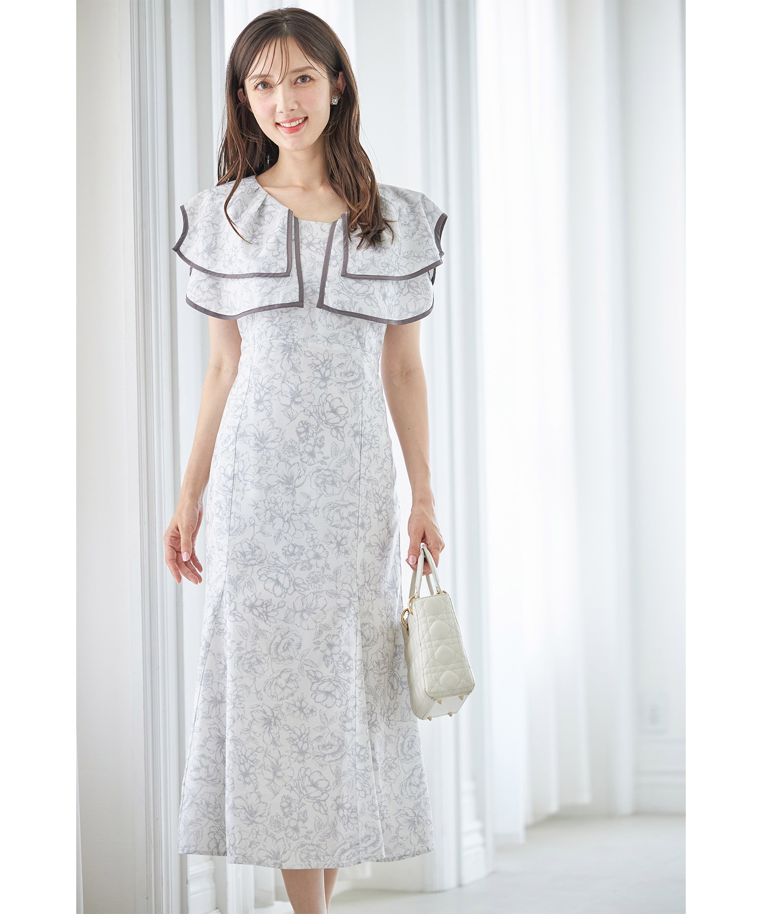 トッコクローゼット tocco closet バックレースアップパイピング