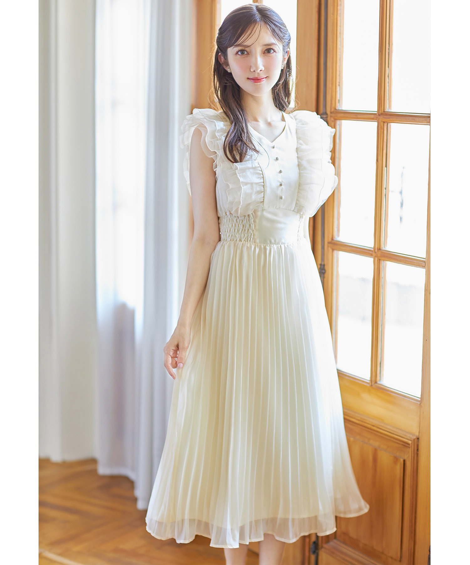 トッコクローゼット tocco closet ウエストシャーリングチュール