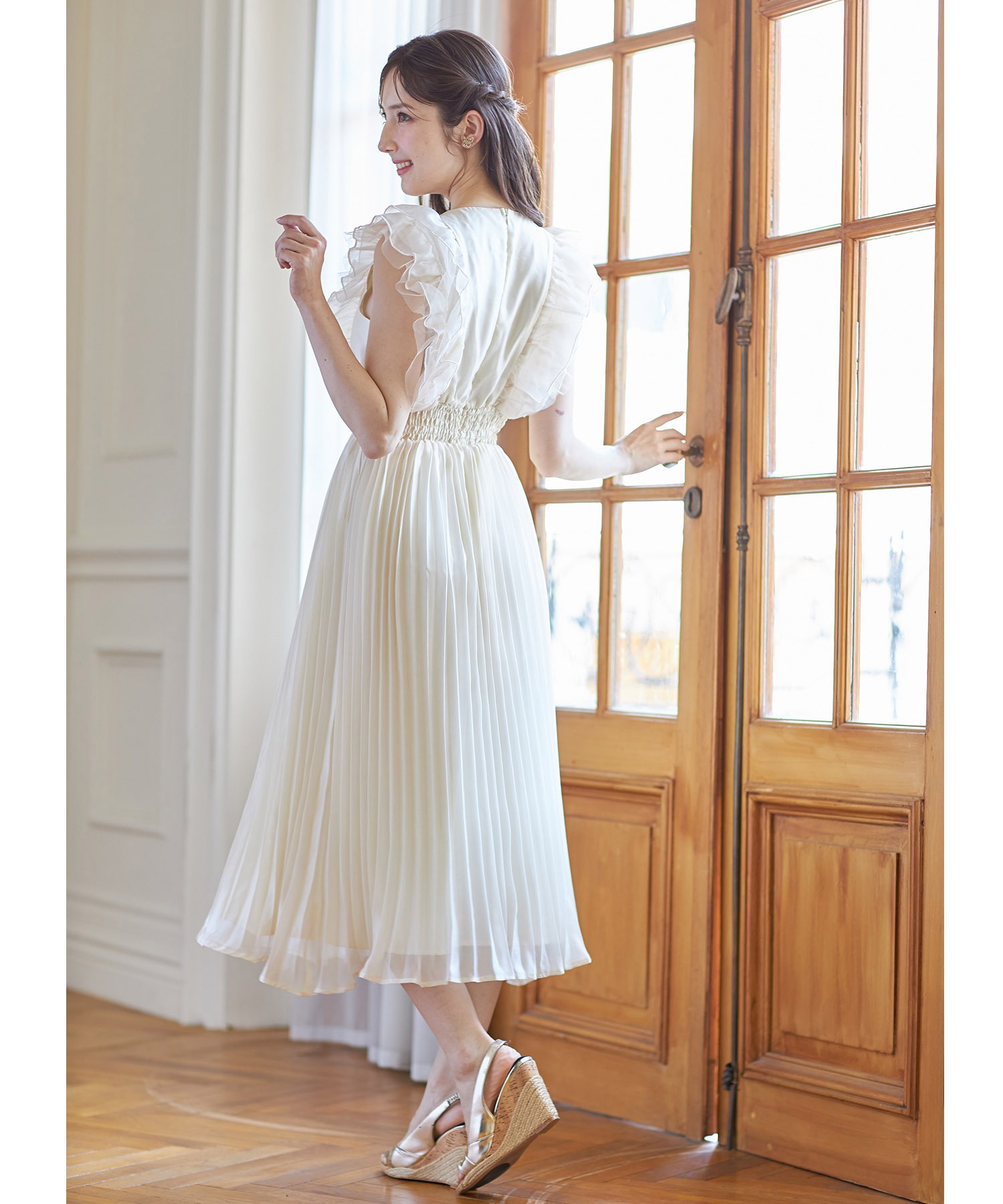 トッコクローゼット tocco closet ウエストシャーリングチュール