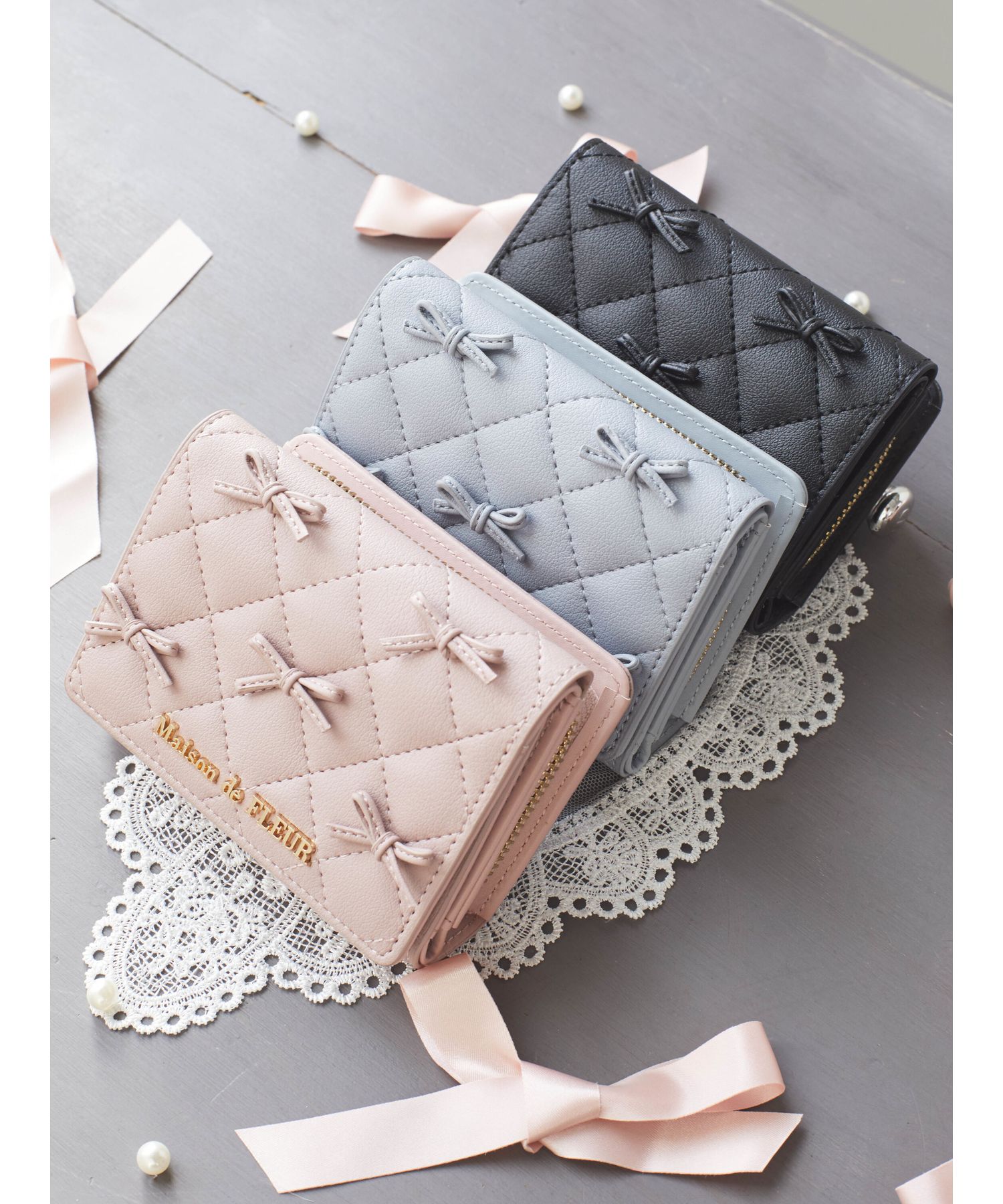 メゾン ド フルール Maison de FLEUR キルティングリボン