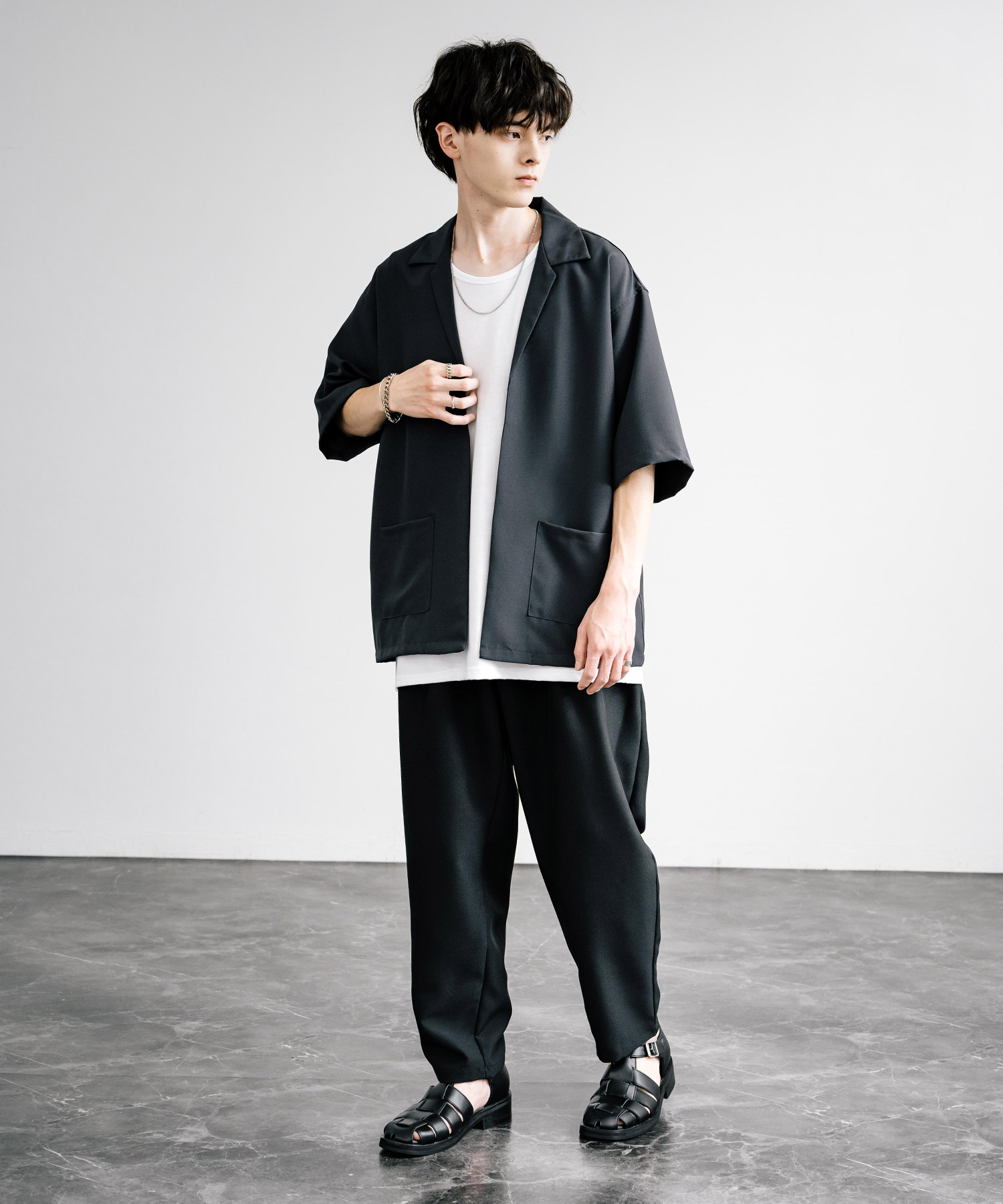 セットアップ 2点セット シャツ ジャケット ワイドパンツ 楽天市場】セットアップ メンズ 春夏 サマージャケット ビッグ