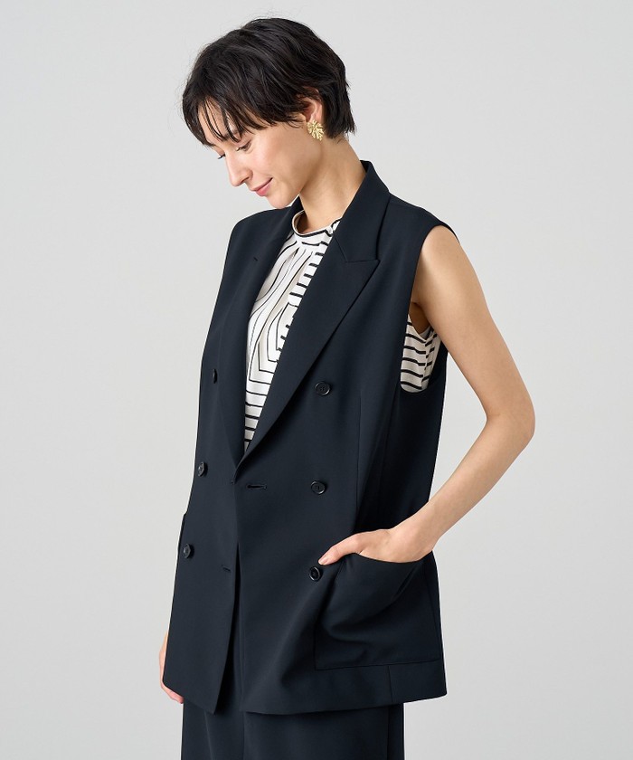 ANAYI リバーシブルダウンベスト ANAYI リバーシブルダウンベスト L＆Wデザイン】リバーシブル