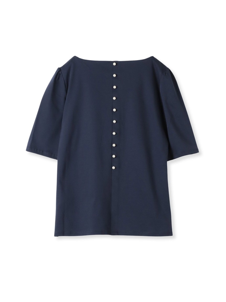 VIAGGIO BLU - ビアッジョ ブルー  袖パールカットソー セール】 【WEB限定カラーあり】袖パールニット≪手洗い可能