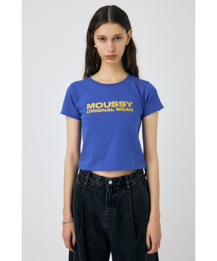moussy - MOUSSY　RHINESTONE VELOUR LS Tシャツ moussy - MOUSSY RHINESTONE VELOUR LS Tシャツの通販 by kk
