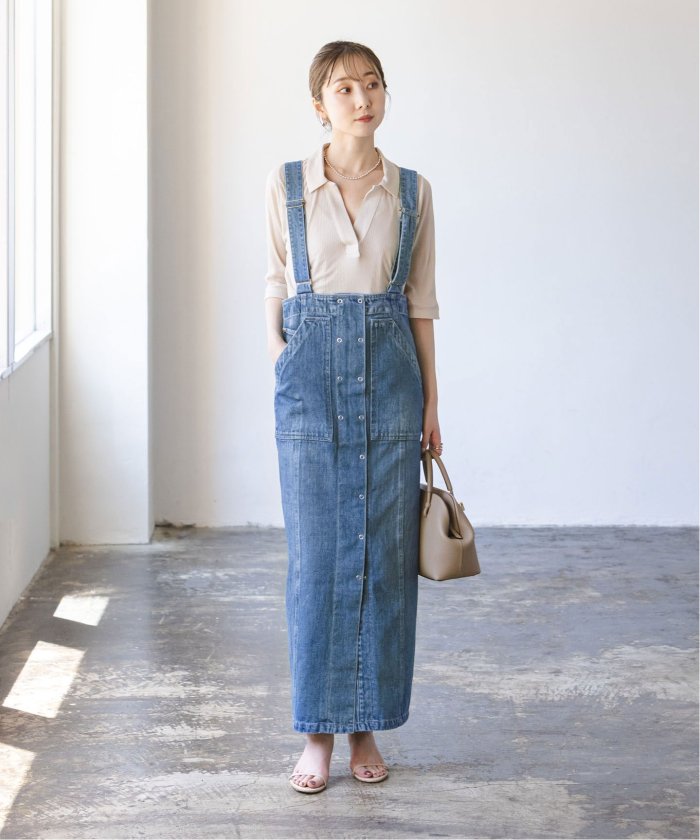 たぬき 希少 SERGE de bleu/サージ サロペットスカート(506499626 サロペット・オーバーオール・オールインワン