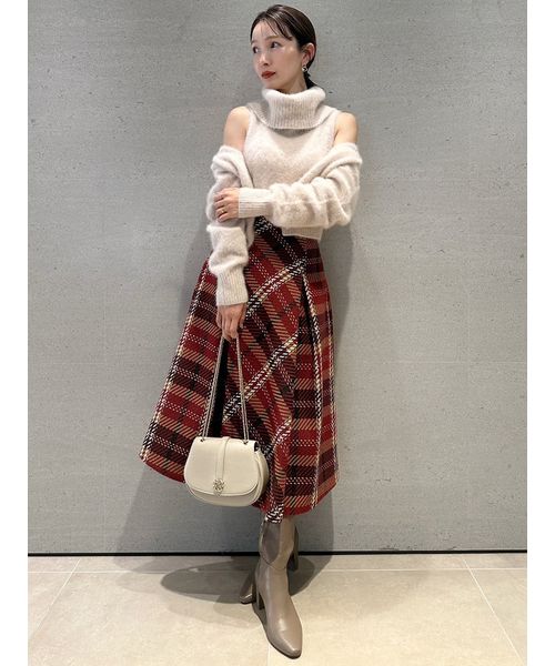 SNIDEL 2wayロービングショートニットプルオーバー（ニット