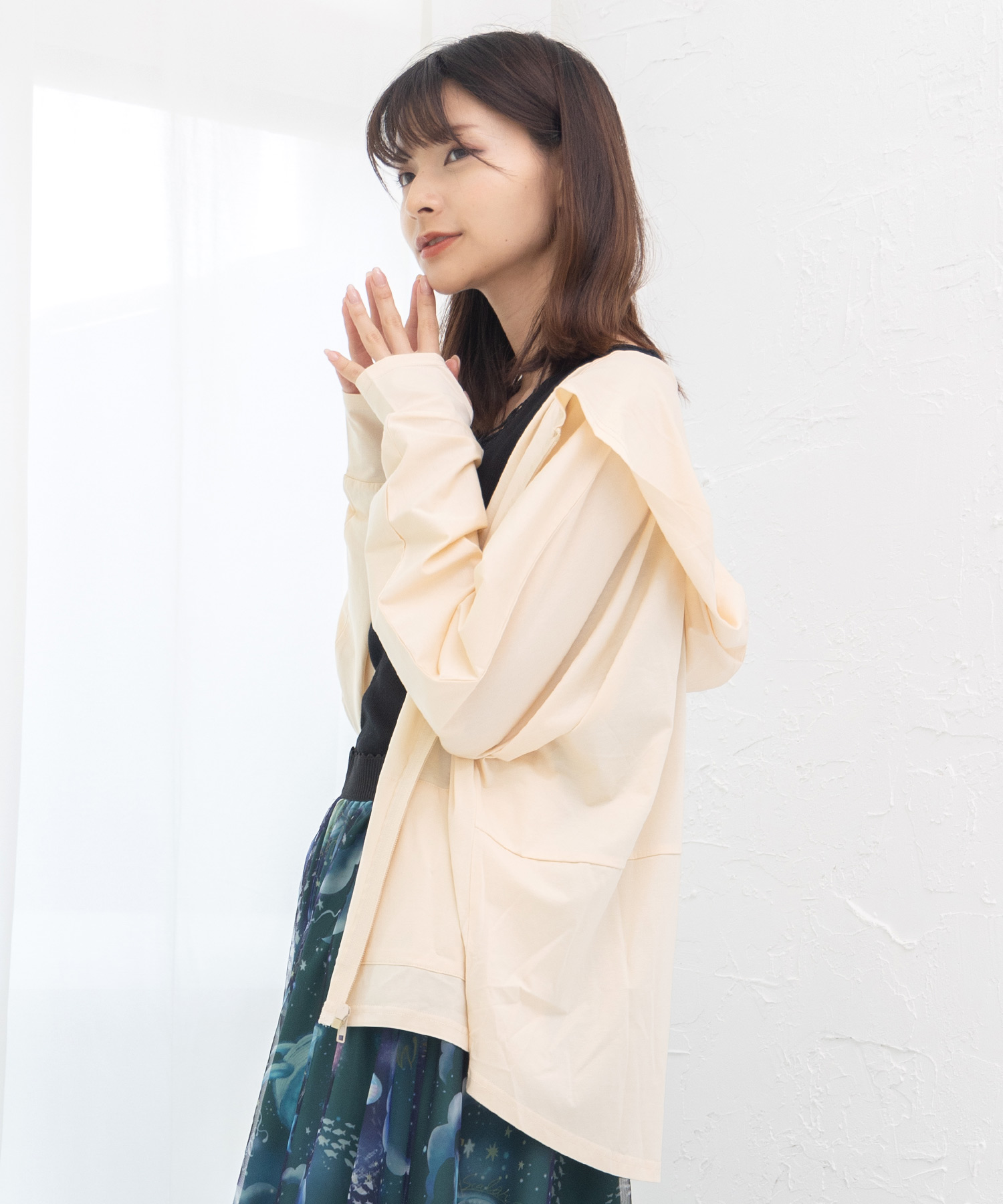 スカラー ScoLar スカラーちゃんオーロラプリント パーカー 新品