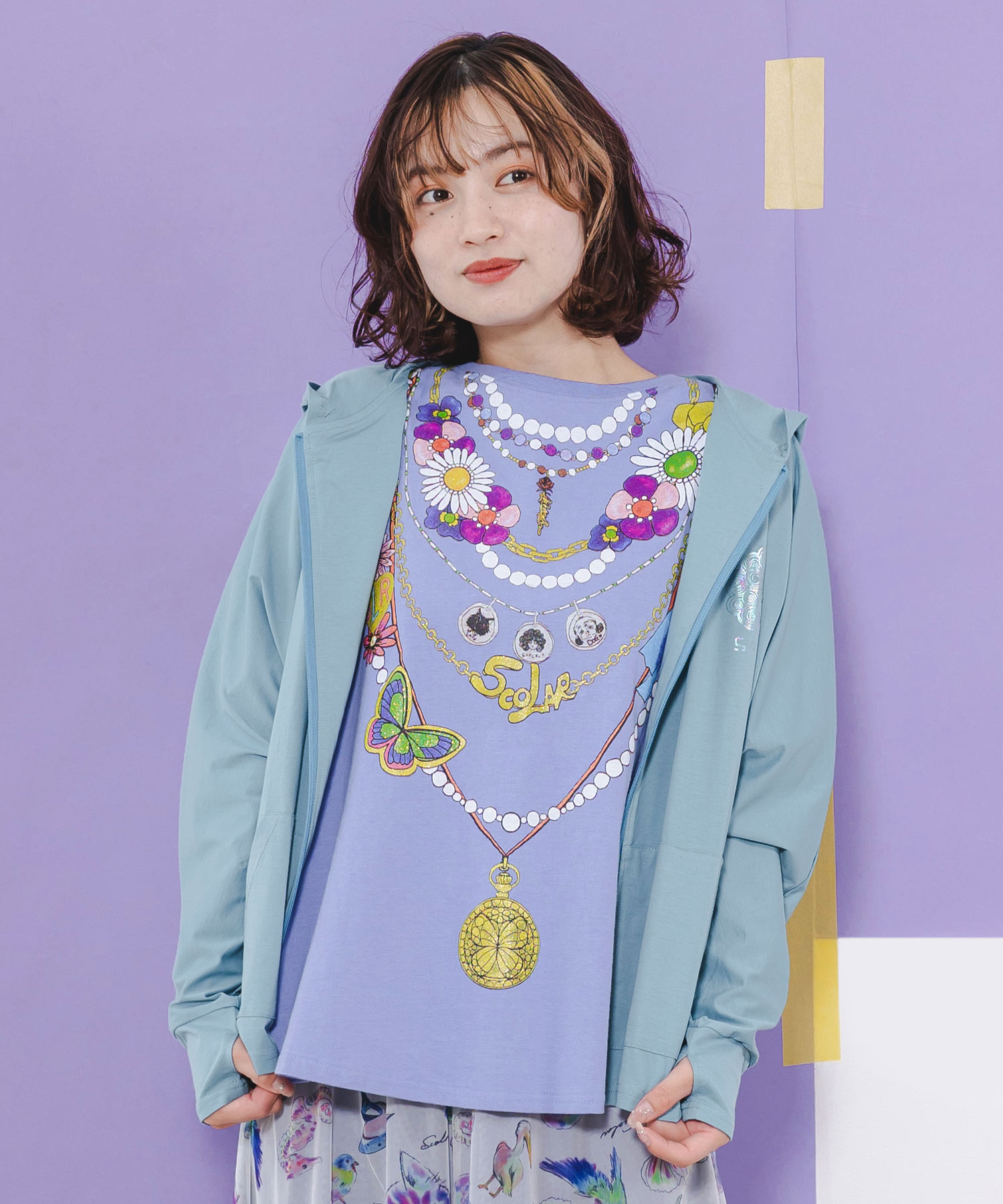 セール 50%OFF】スカラー ScoLar スカラーロゴオーロラプリント