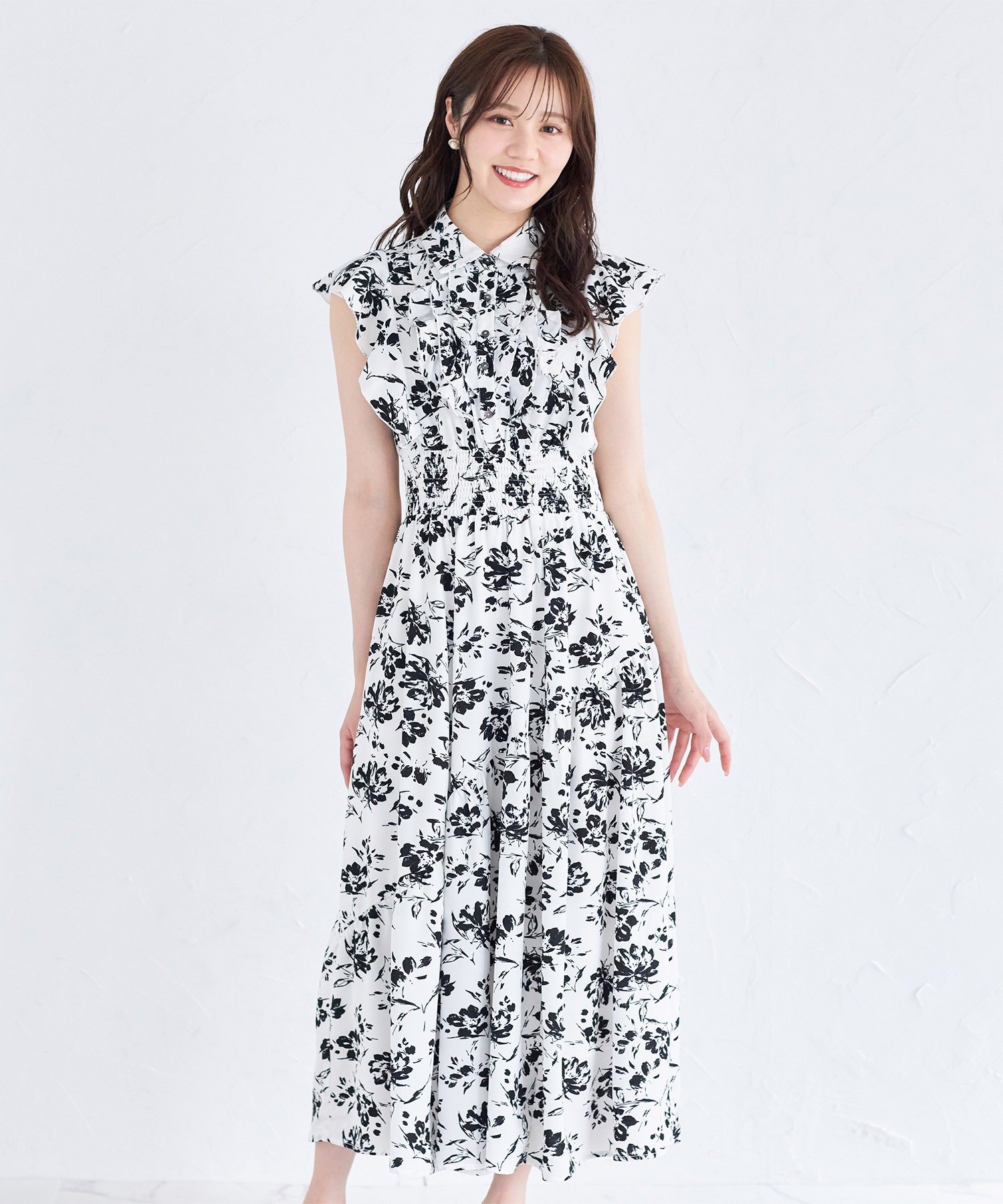 トッコクローゼット tocco closet フリル付きアシメティアード