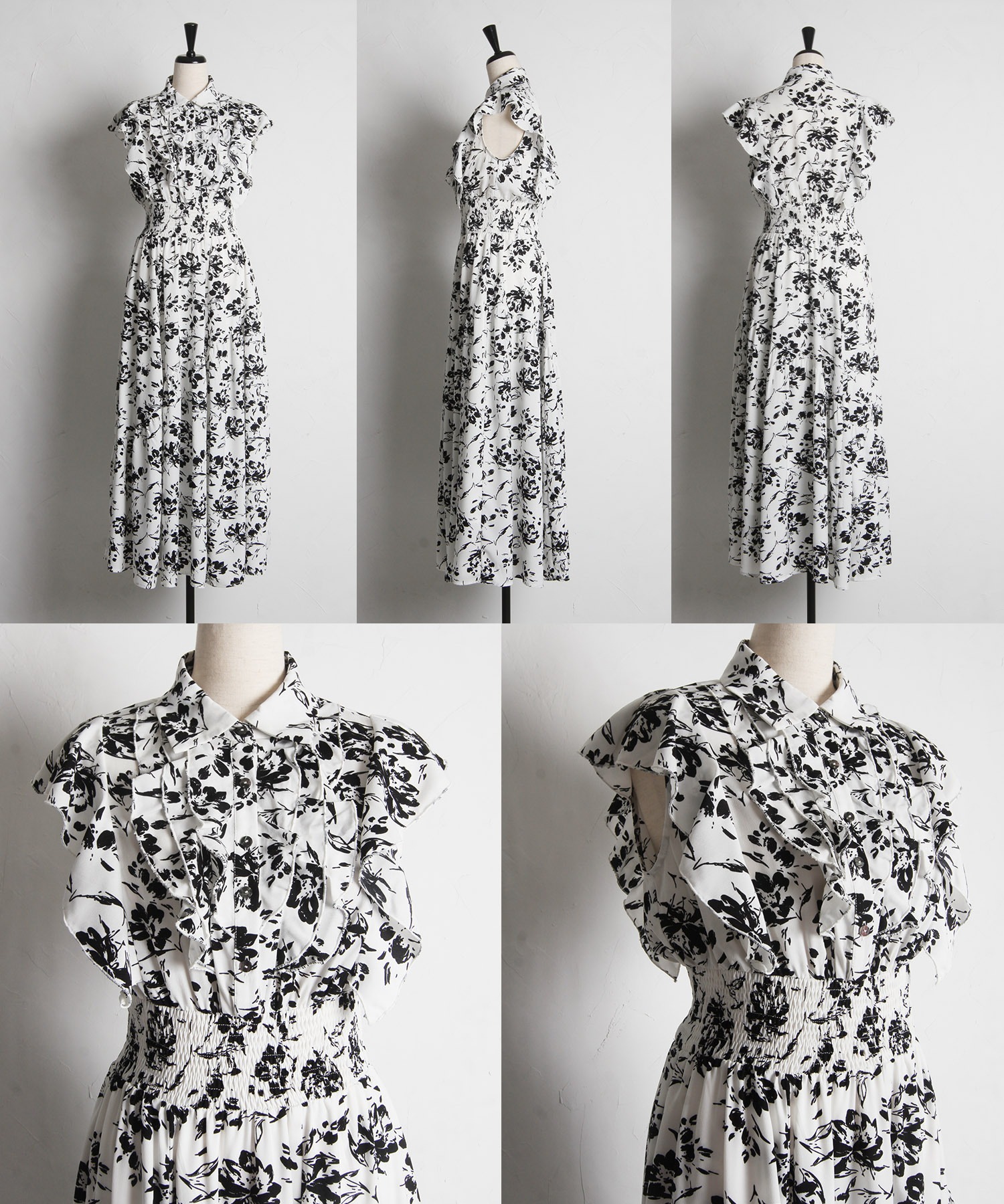 トッコクローゼット tocco closet フリル付きアシメティアード