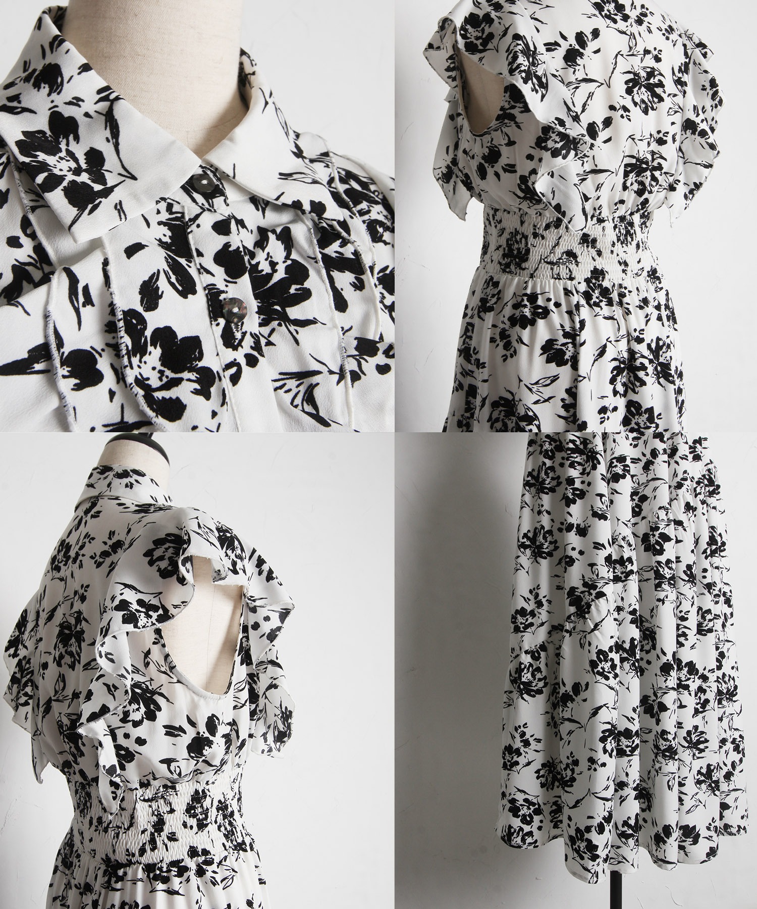 トッコクローゼット tocco closet フリル付きアシメティアード