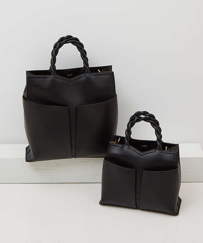 新品LOWELL things Twiste/ダブルポケット2WAYトート L LOWELL things トートバッグ Twiste/ダブルポケット2WAYトート L