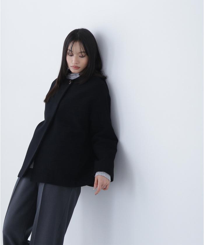 カシミヤブレンドハーフコート 24AW(506514594) | ナチュラル