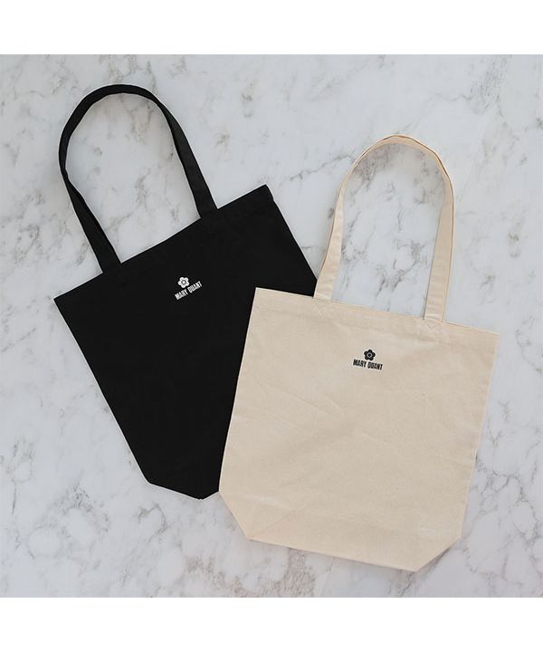 【MARY QUANT】ロゴ トートバッグ MARY QUANT/刺繍 ロゴ サテン ミニトートバッグ 限定展開