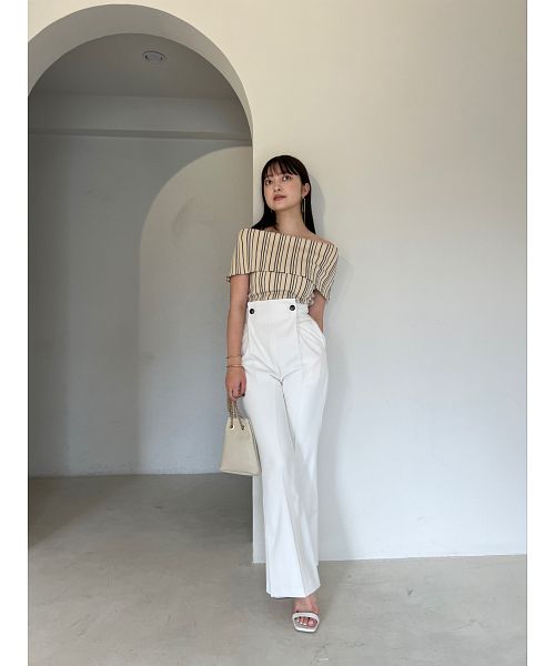 新品✨アンクレイヴ ランダムリブバックオープンカットソー