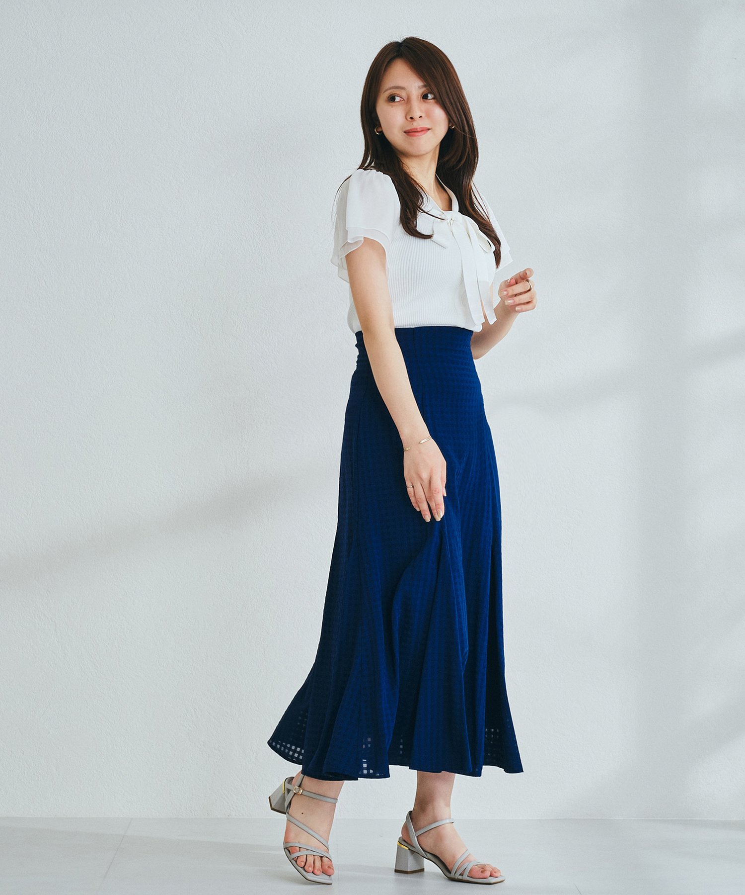 ミッシュマッシュ MISCH MASCH 【2024春夏新作】シアーチェック ミッシュマッシュ MISCH MASCH 【2024春夏新作】シアーチェック