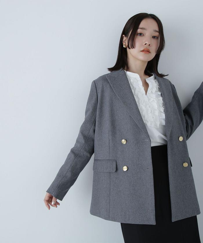 ダブルブレストボクシージャケット 24AW(506514602 ダブルブレストボクシージャケット 24AW(506514602