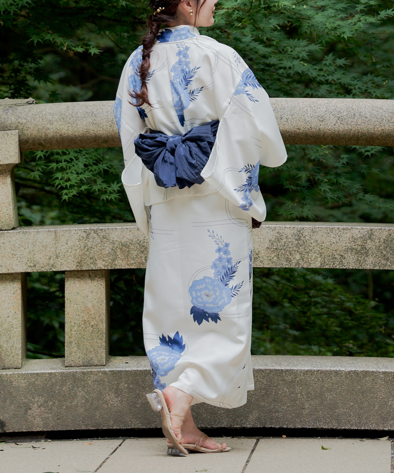 浴衣風SET 浴衣 キャミワンピース レディース 花柄 帯