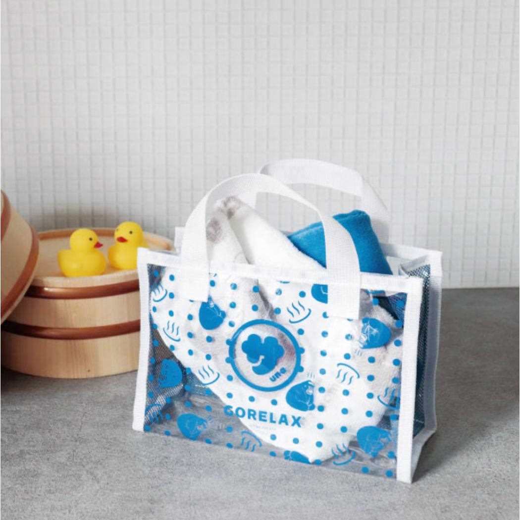 新品未使用!!THE WEEKEND HOTEL サウナバッグ セット ほほろみ工房 スパバッグ 温泉バッグ メッシュバッグ サウナ