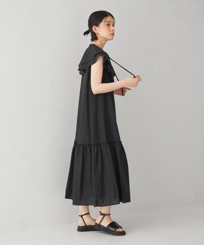 大人女性の セール スキッパーフリル REFINES＞EM 30%OFF】＜EMMEL ワンピース