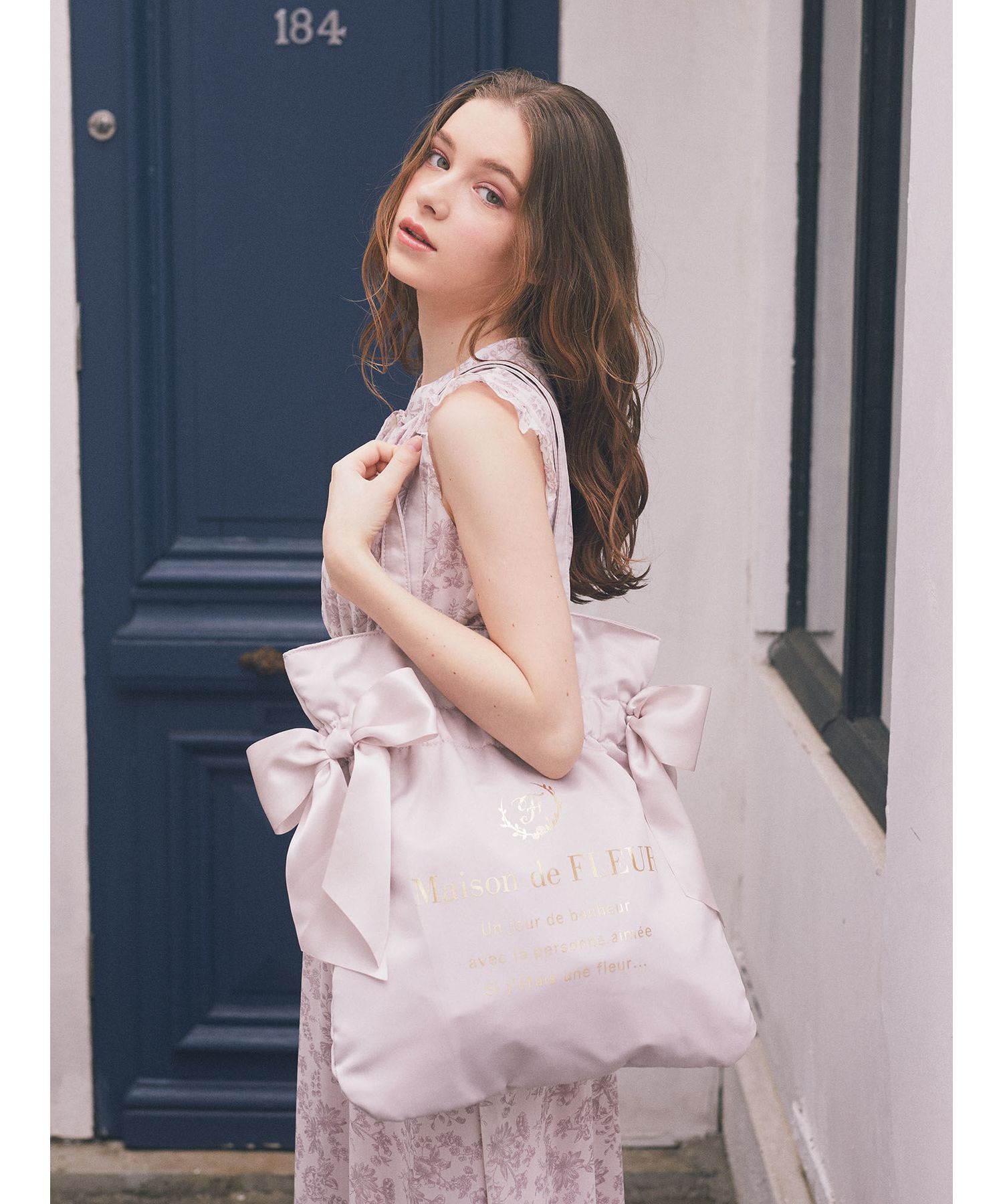 メゾン ド フルール Maison de FLEUR ダブルリボンギャザー