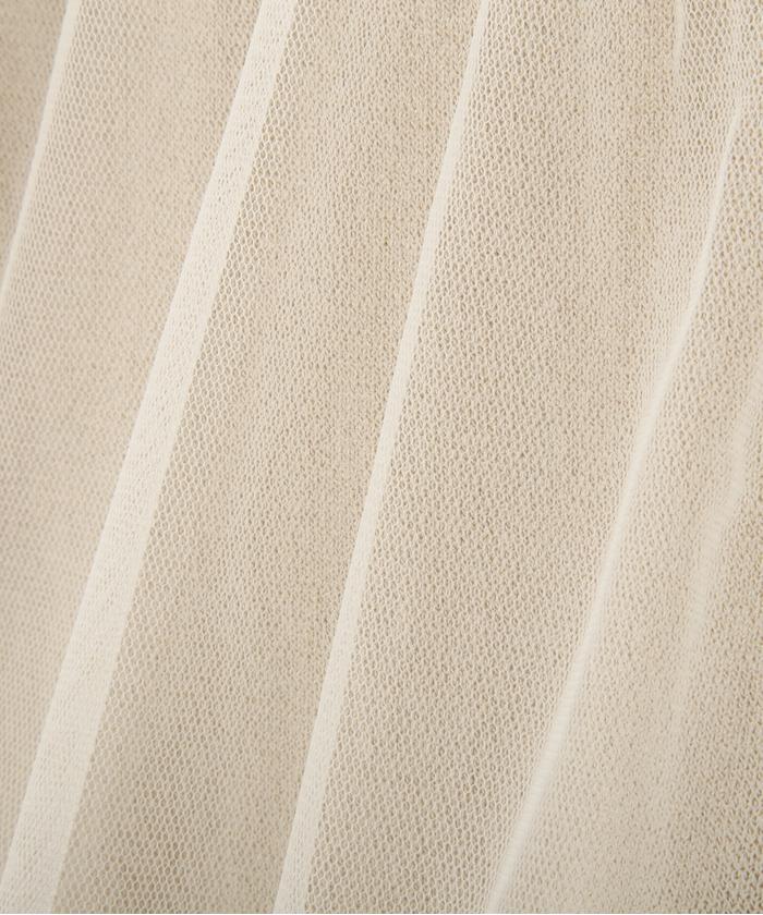 セール 20%OFF】前後2wayチュールレイヤードノースリーブニット